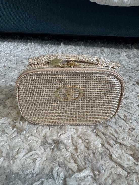 Dior Gold Sparkle Cosmetic Pouch GWP - Picture 2 of 7
